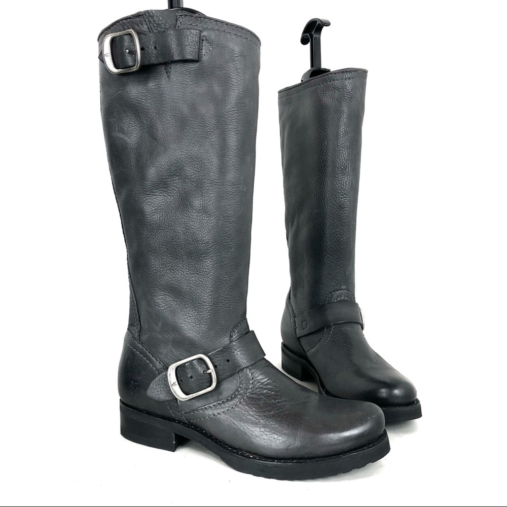 Frye Veronica Slouch Leather Knee High Boot 51/2 B